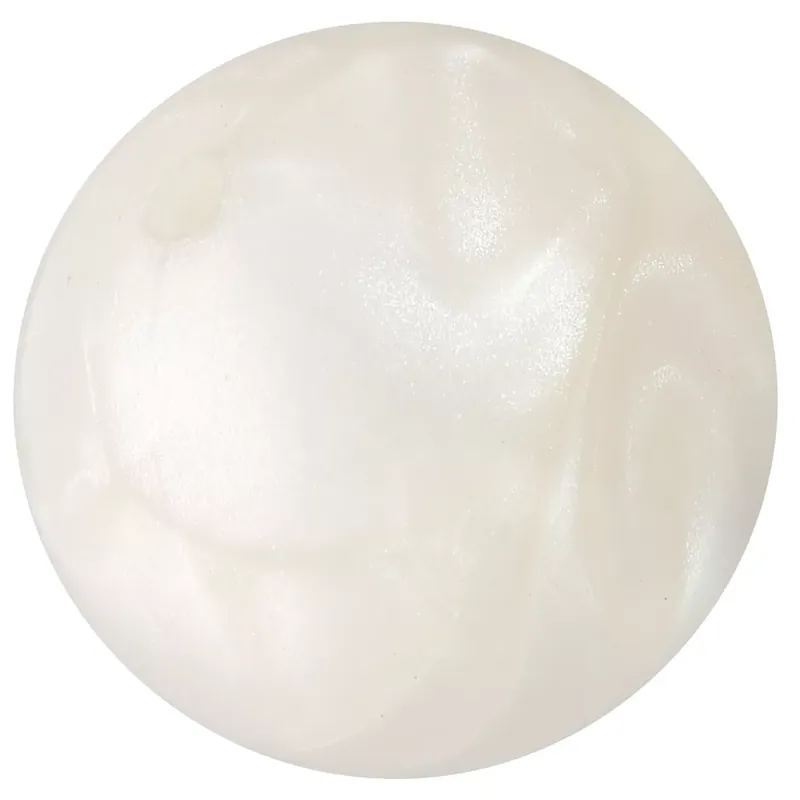 Certificato Perles en résine opaque 14 mm – Blanc nacré x6