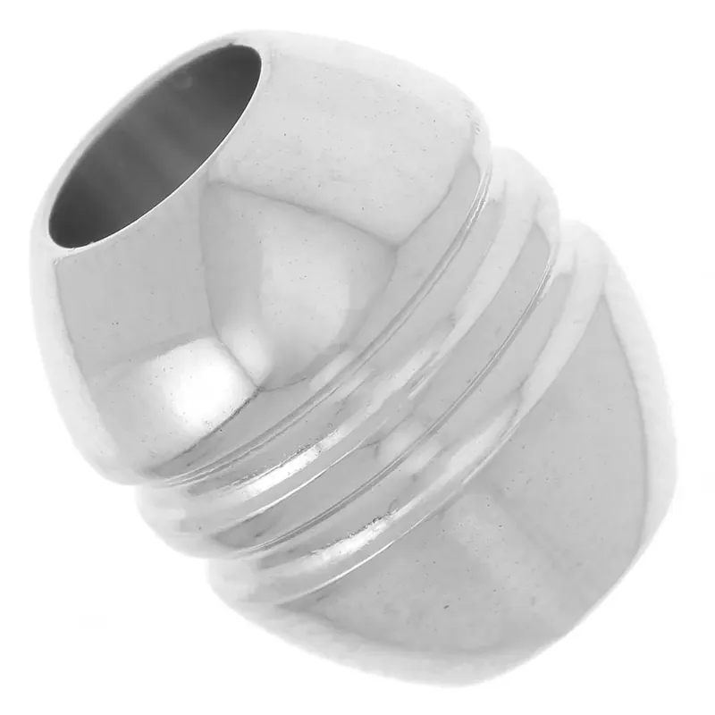 Vendita Finale Perle olive 15×12 mm gros trou – Acier inoxydable 304L x1