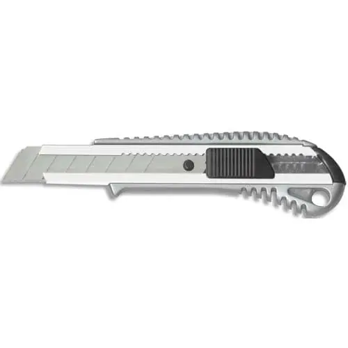 WONDAY Cutter tout métal pour lame de 18mm, prise en main ergonomique, bouton pressoir autobloquant Artigianale