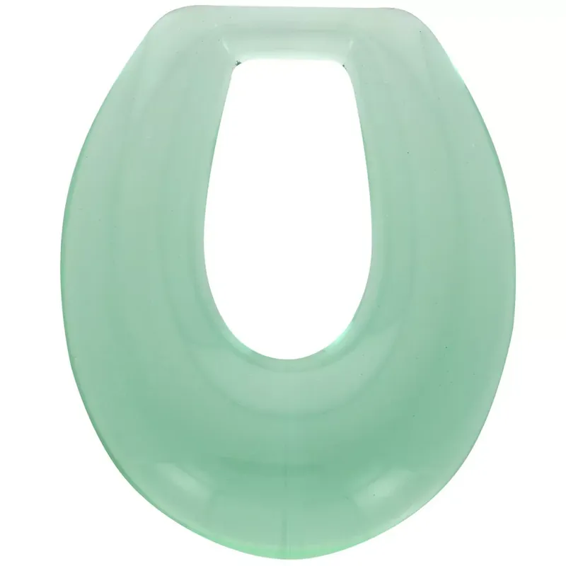 Ultime Pezzi Pendentif goutte évidée en résine transparente 33×27 mm – Vert clair x1