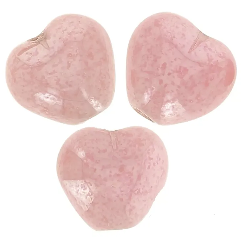 Vendita Finale Perles coeurs 6×6.5 mm – Opaque Pink Luster x10g