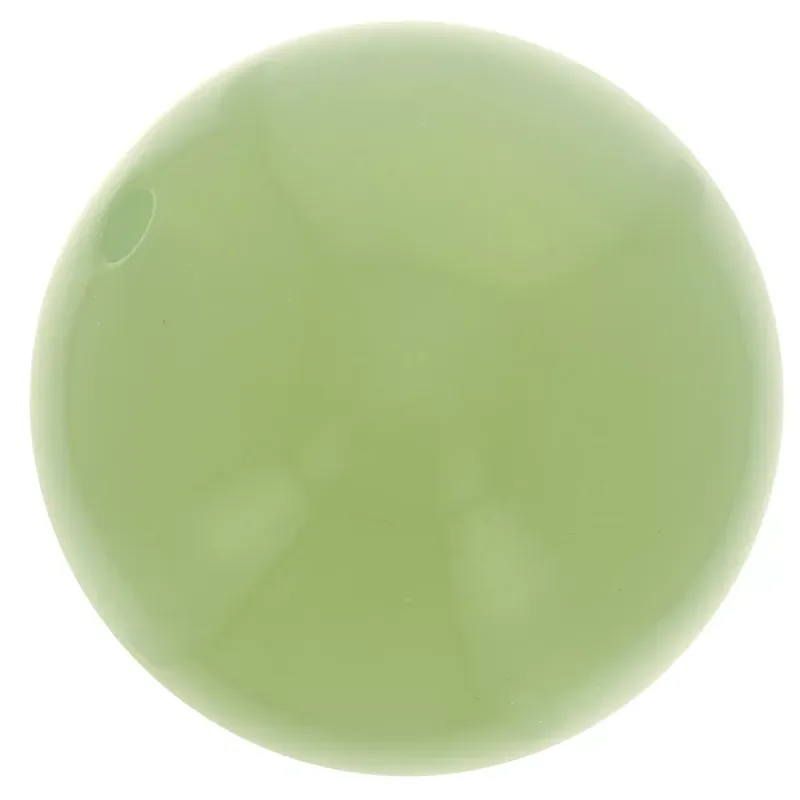 Perles en résine translucide 14 mm – Vert amande x6 Nuovo Arrivo
