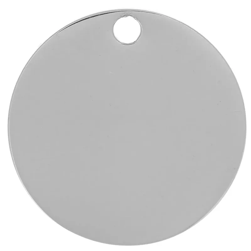 Sequin rond 15 mm – médaille à graver – Acier inoxydable 316L x1 Prezzo Ridotto