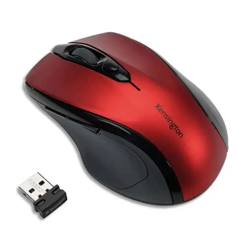 Vendita Finale KENSINGTON Souris sans fil Pro Fit, taille moyenne, rouge, K72422WW