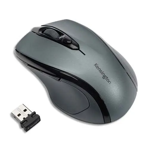 Alta Qualità KENSINGTON Souris sans fil Pro Fit, taille moyenne, grise, K72423WW