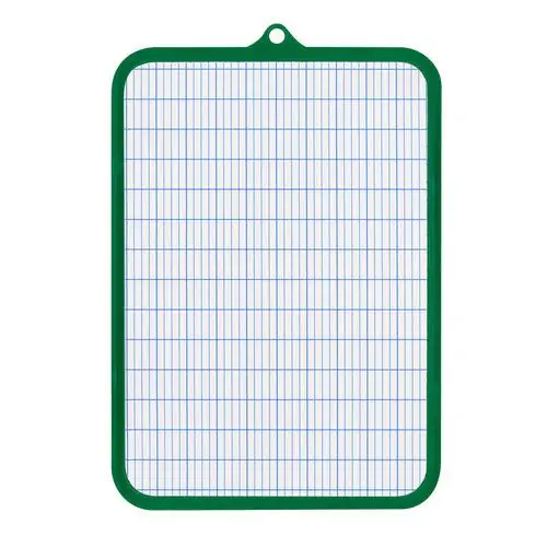 Ordina Subito WONDAY Ardoise Blanche en plastique 19 x 26 cm, 1 face unie, 1 face Seyès, effa&ccedil;able à sec