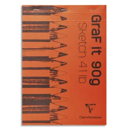 Reso Gratuito CLAIREFONTAINE Bloc de croquis Graf It format A4 80 pages microperforées 90g