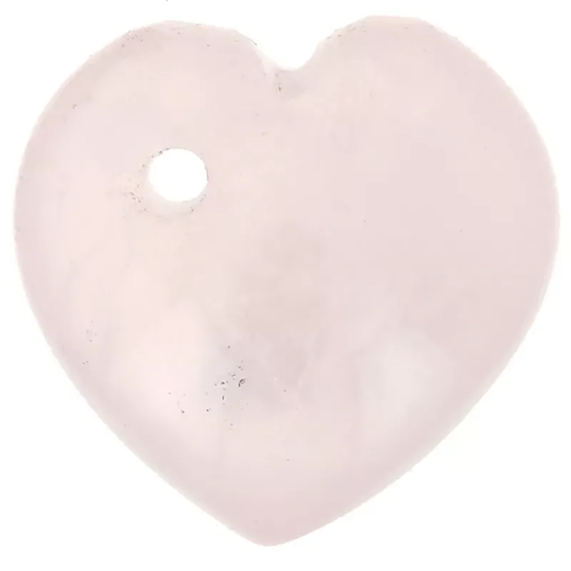 Sequin coeur 10 mm en pierre gemme – Quartz rose x1 Edizione Limitata