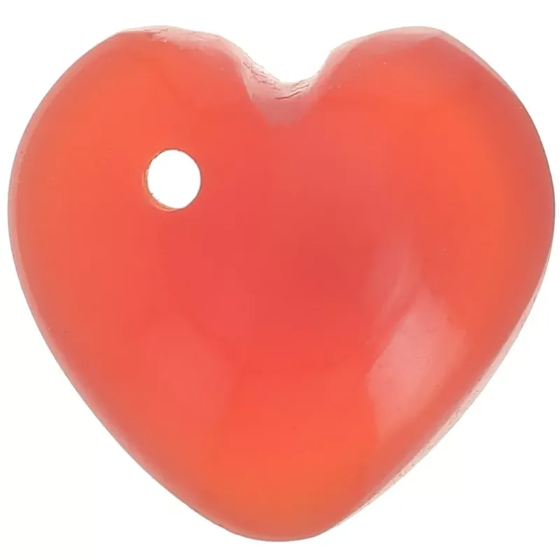 Sequin coeur 10 mm en pierre gemme – Quartz orange x1 Super Prezzo