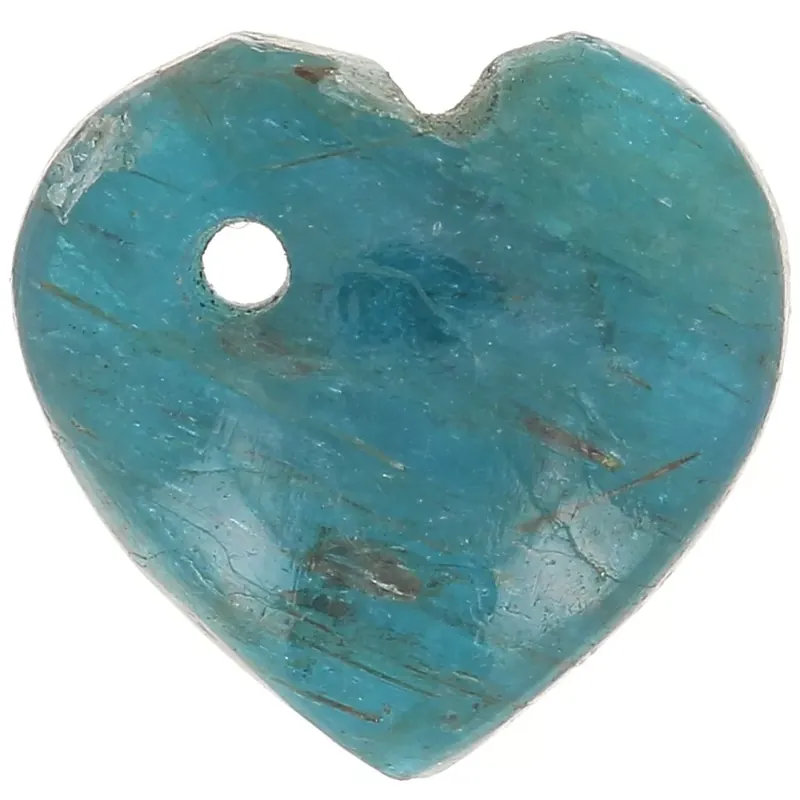 Sequin coeur 10 mm en pierre gemme – Apatite x1 Offerta Speciale