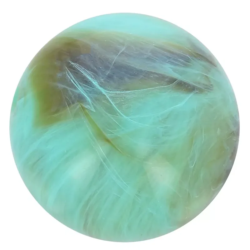 All’Ingrosso Perle en résine opaque 10 mm – Turquoise marbré x8