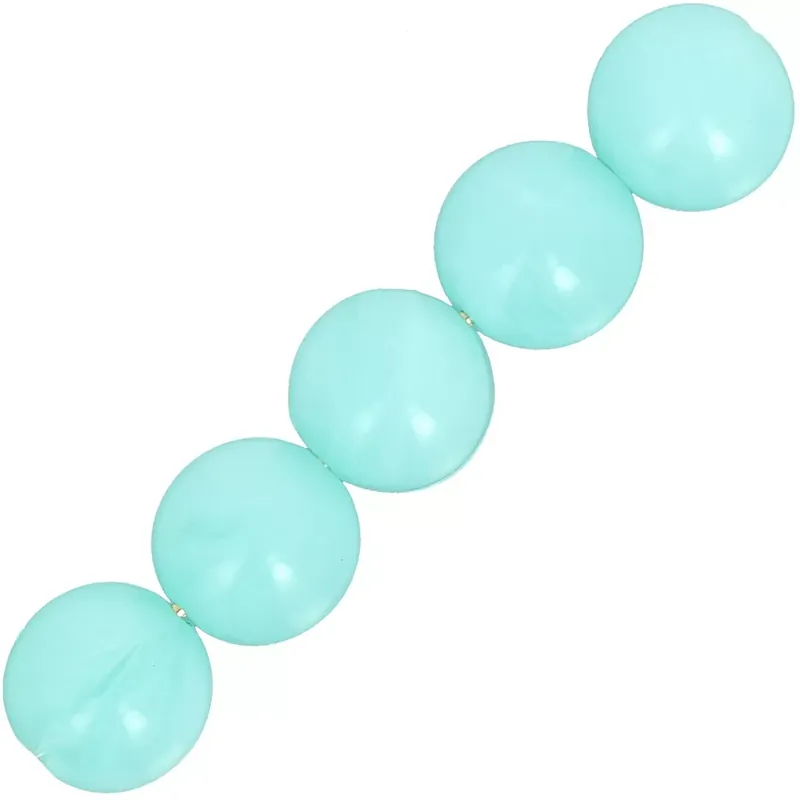 Vendita Finale Perles en résine opaque 6 mm – Aquamarine marbré x20
