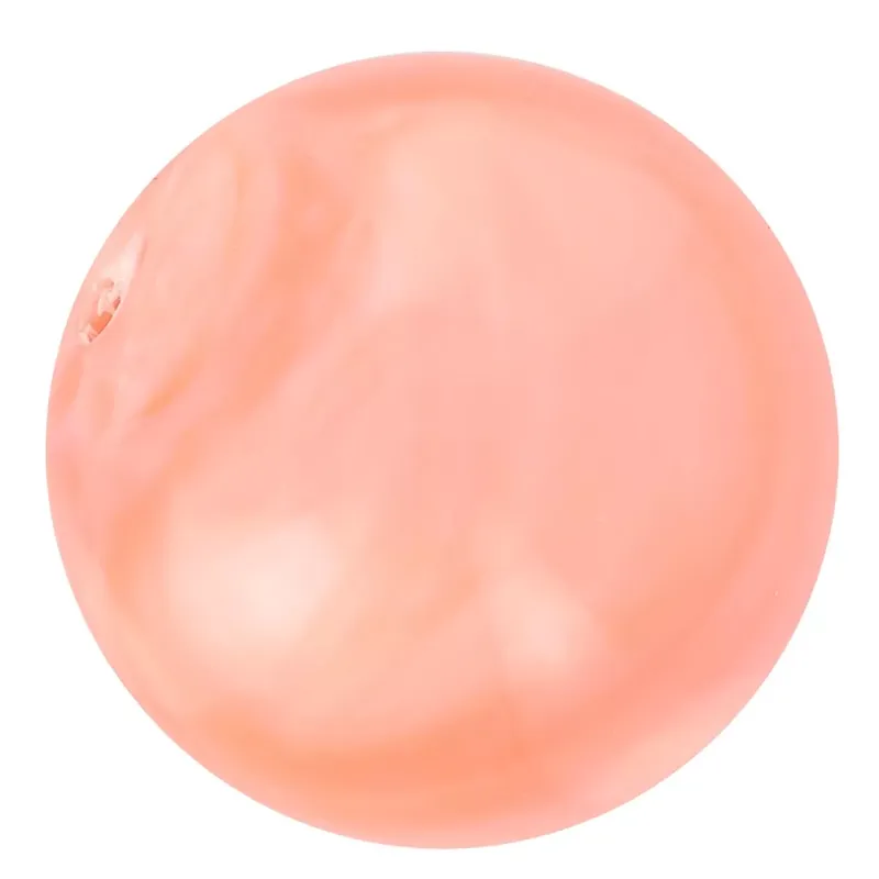 Spedizione Gratuita Perles en résine opaque 8 mm – Corail marbré x10