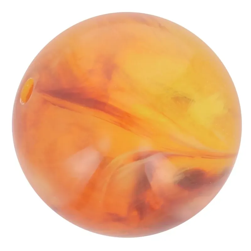 All’Ingrosso Perles en résine transparente 8 mm – Abricot marbré x10