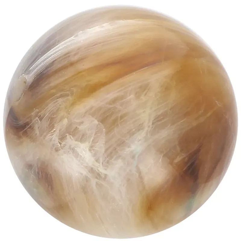 Direttamente Dal Produttore Perle en résine opaque 12 mm – Beige – Marron marbré x6