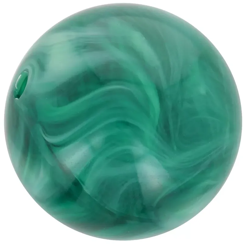Sconto Perle en résine transparente 12 mm – Vert bouteille marbré x6