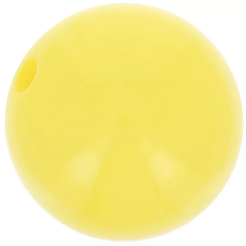 Perle en résine opaque 14 mm – Jaune soleil x1 Solo Oggi