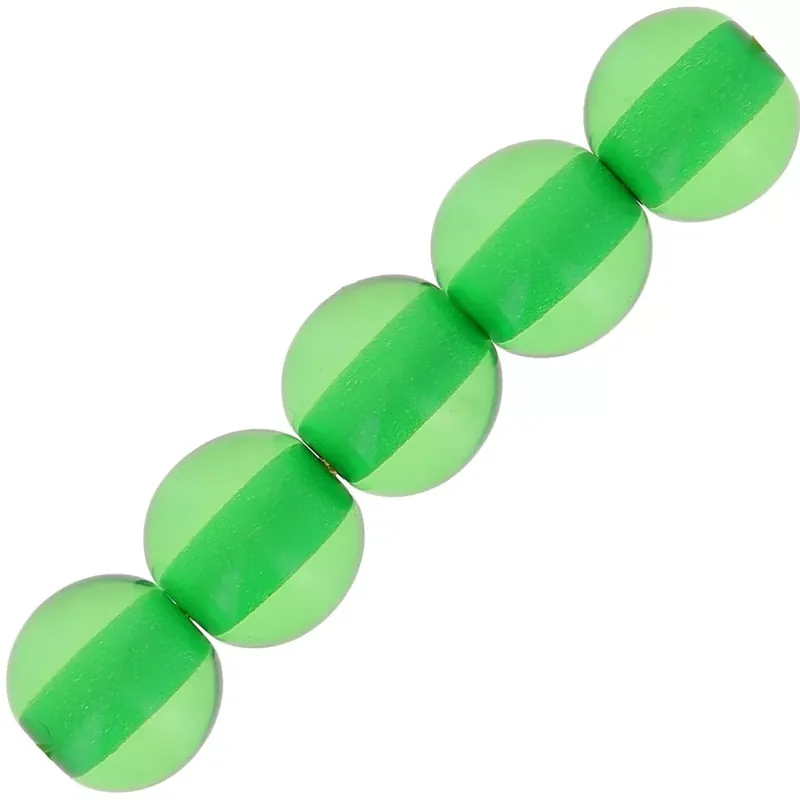 Promozione Perles en résine transparente 6 mm – Vert prairie x10