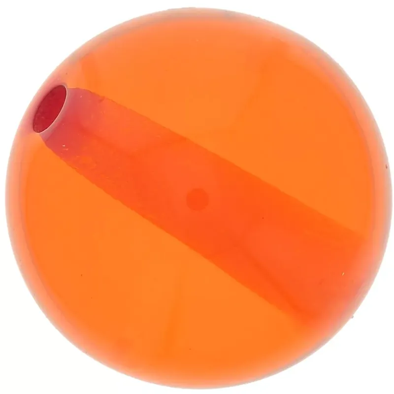 Saldi Perle en résine transparente 14 mm – Orange x1