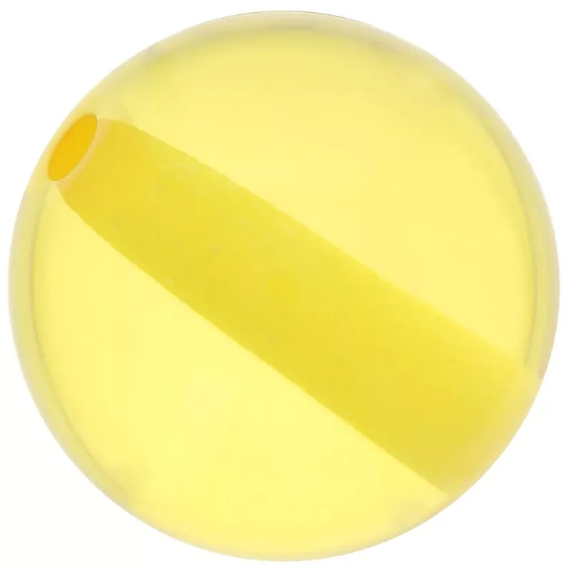 Promo Stagionale Perle en résine transparente 12 mm – Jaune soleil x1