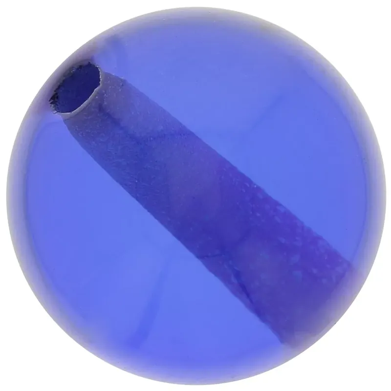 Nuovo Arrivo Perle en résine transparente 12 mm – Bleu royal x1