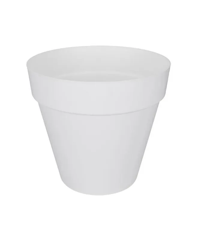 Pot de fleur Plastique Rond Loft Urban Blanc Ø 50 x 44 cm 48 l Compra Oggi Stesso