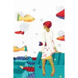 Kit broderie point de croix RTO Flottant parmi les nuages All’Ingrosso