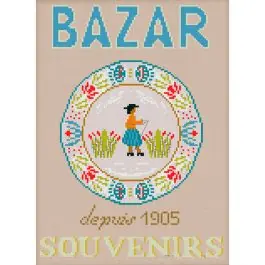 Kit broderie point de croix Points de repère Souvenir Professionale