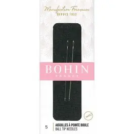 Ordine In Blocco Aiguilles à broder Bohin Aiguilles à pointes boule n°5 – 40 mm