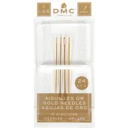 Offerta Limitata Aiguilles à broder DMC Aiguilles or à broder main n°1-3-5