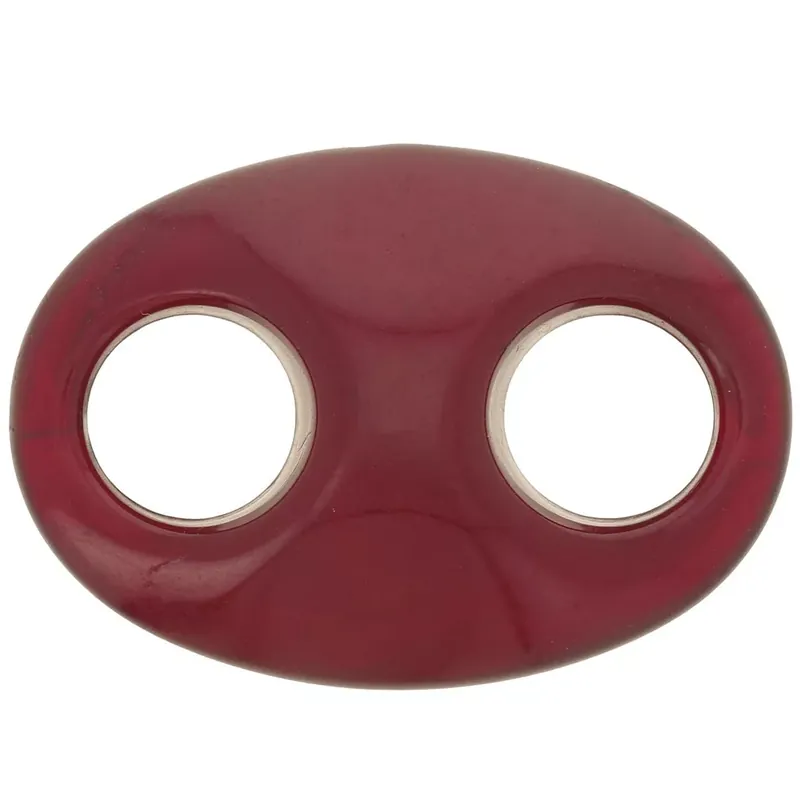 Ultimissimo Modello Maillon grain de café en acrylique 32×23 mm – Bordeaux x1