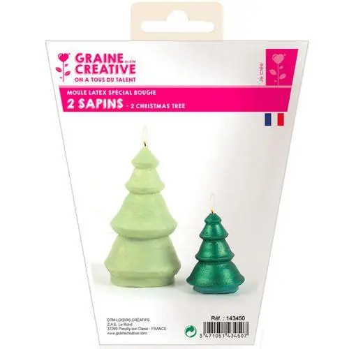 2 moules à bougie en latex – Sapins Reso Gratuito