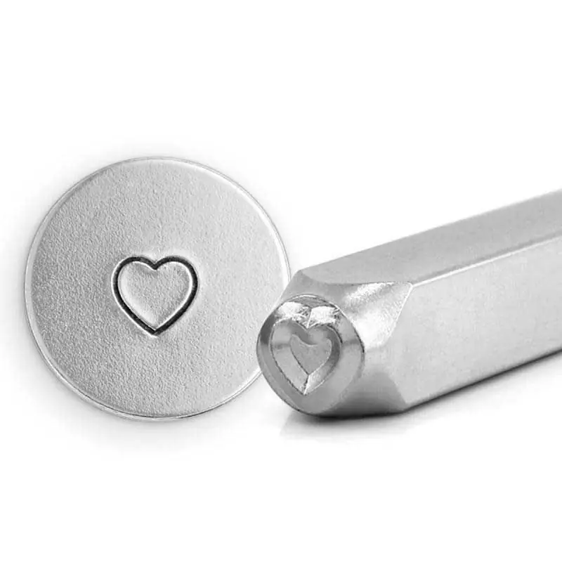 Tampon coeur pour gravure métal avec support – 3 mm Nuova Collezione