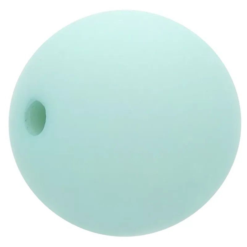 Prezzo Ridotto Perle en résine opaque effet mat 14 mm – Vert d&rsquo;eau x1