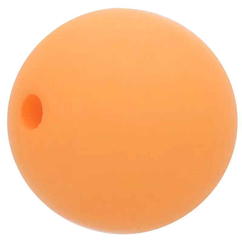 Perle en résine opaque effet mat 12 mm – Orange clair x1 Vendita Finale