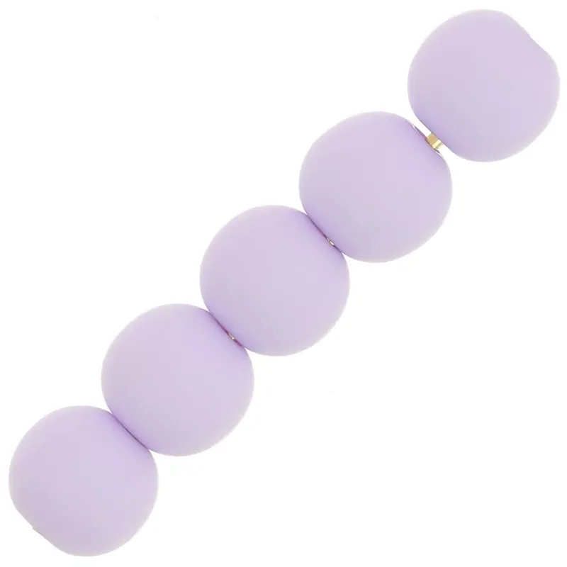 Perles en résine opaque effet mat 6 mm – Parme x10 Prezzo Di Fabbrica