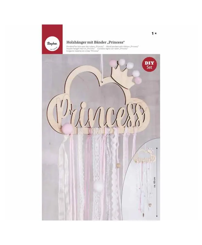 Kit DIY suspension en bois - nuage princesse Autentico