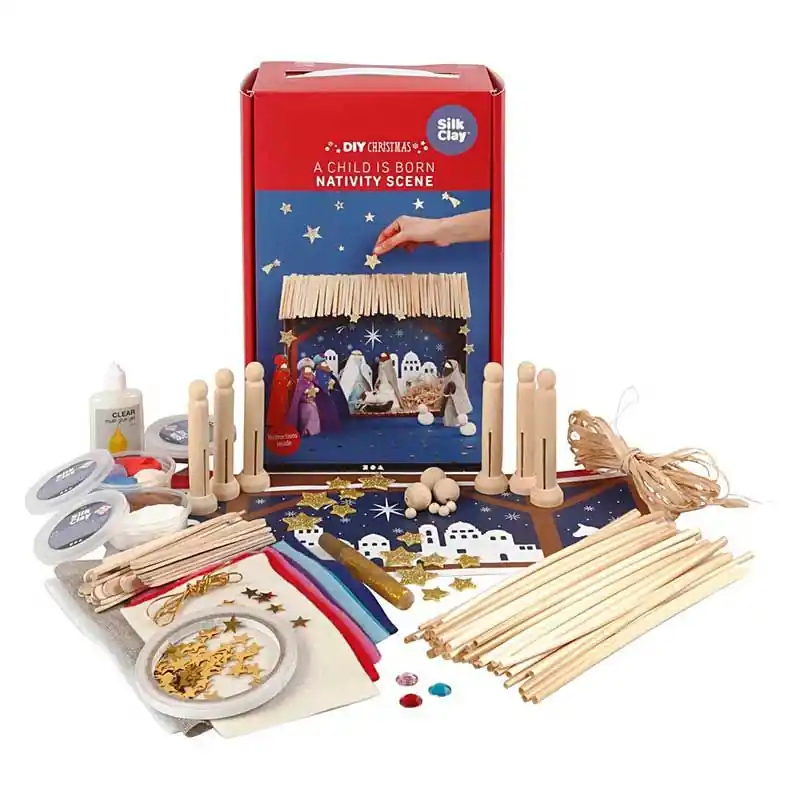 Kit DIY – Faire sa crèche de Noël Spedizione Gratuita
