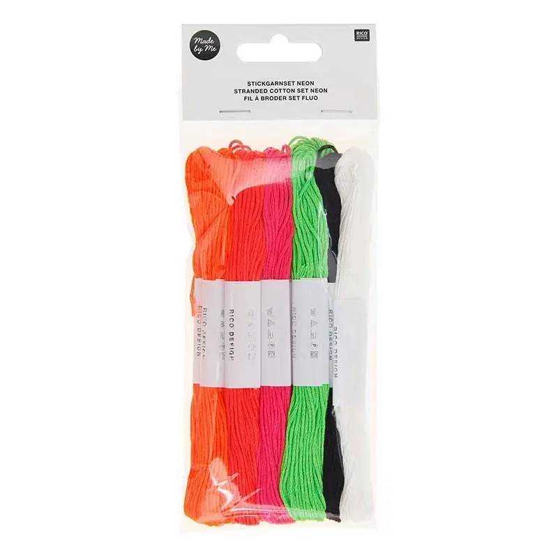 10 fils à broder en coton – Fluo Top Qualità