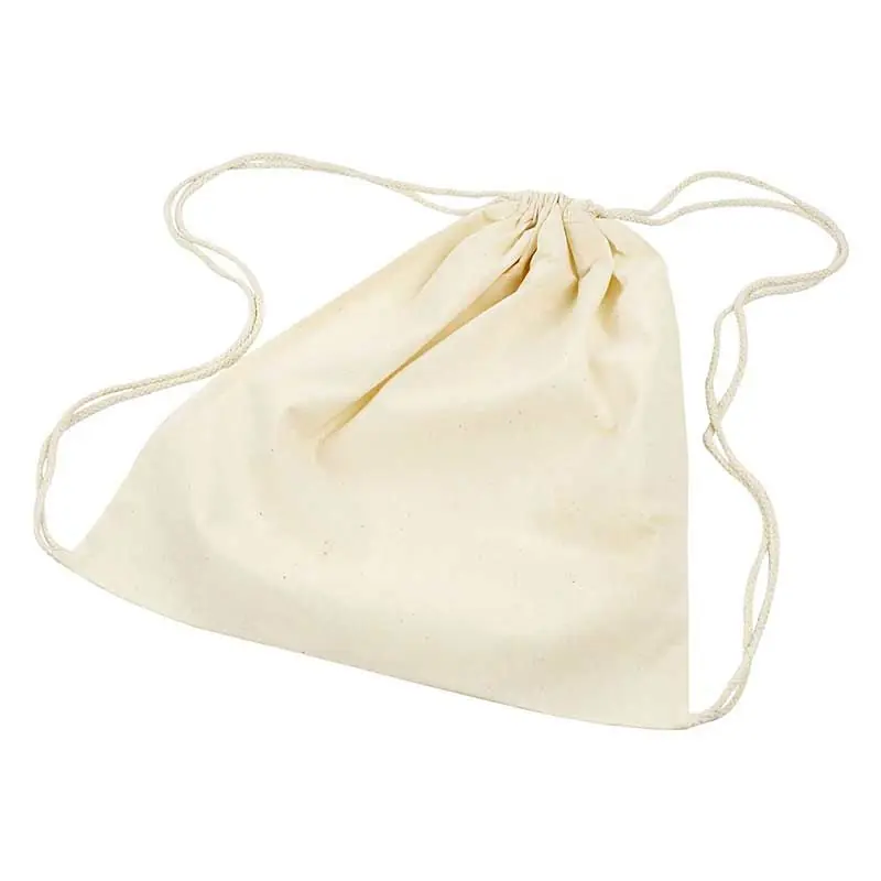 3 Sacs à cordons en tissu à customiser 37 x 41 cm Affare