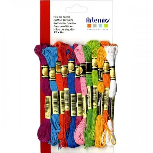12 fils coton multicolores x 8 m – Eté Sconto