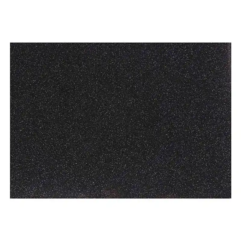Papier thermocollant noir pailleté – 14,8 x 21 cm Premium