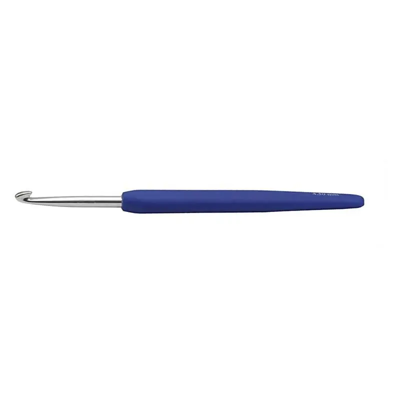 Premium Aiguille à crochet ergonomique bleu – 4,5 mm