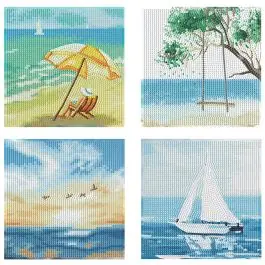 Occasione Kit de broderie Diamant Diamond Dotz 4 designs « Jours d&rsquo;été »