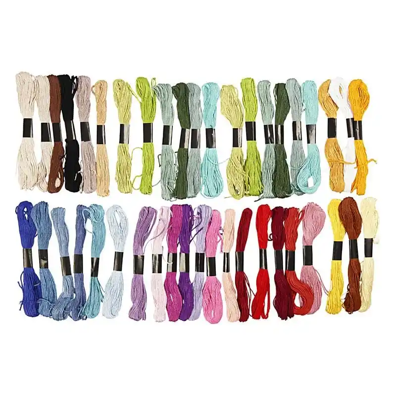 42 fils à broder en coton – couleurs assorties Ordine In Blocco