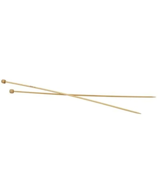2 Aiguilles À Tricoter En Bambou 35 cm – Ø 3,5 mm Acquista Ora