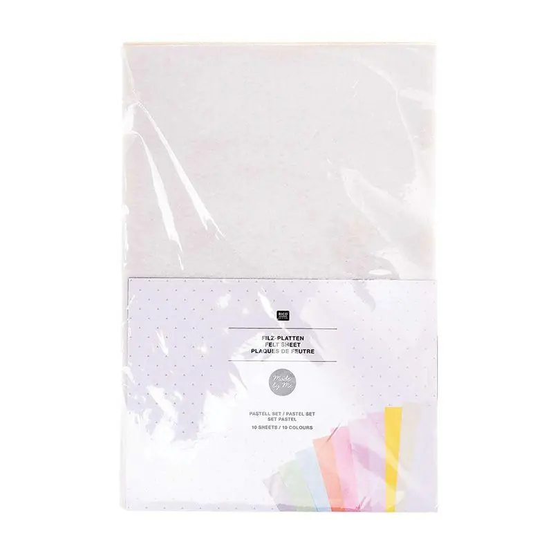 10 feuilles de feutrine 20 x 30 cm – Couleurs pastel Offerta Del Giorno