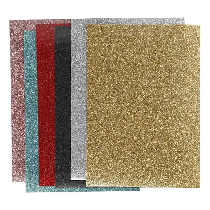 Flex – 6 Feuilles thermocollantes à paillettes colorées – 148 mm x 210 mm Moderno