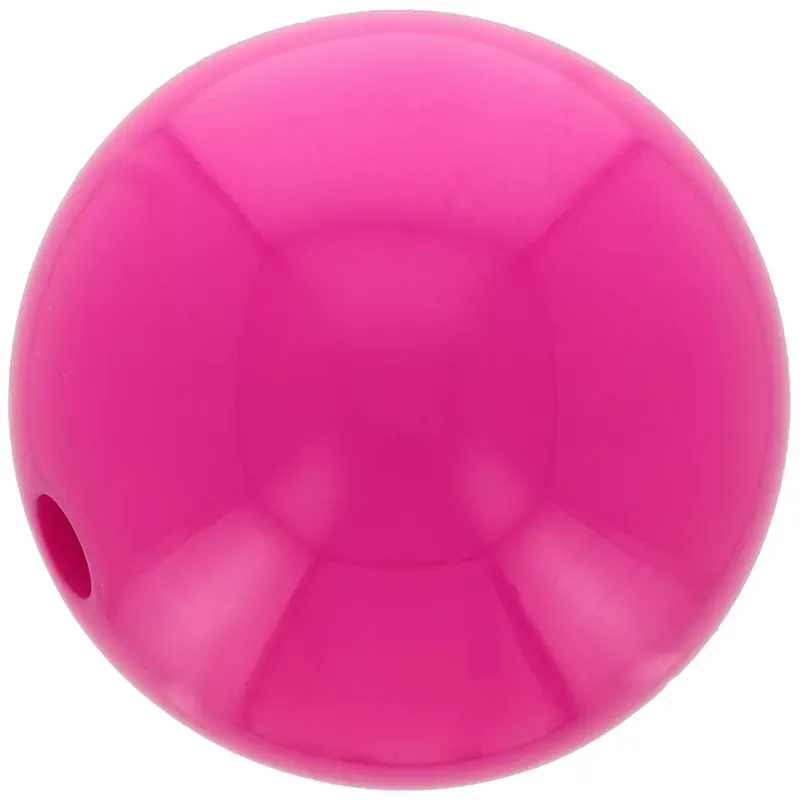 Vendita Finale Perle en résine opaque 14 mm – Fuchsia x1