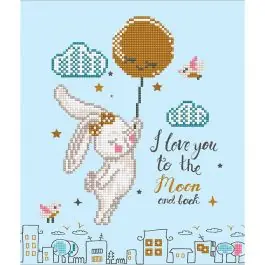 Ultimissimo Modello Kit de broderie Diamant Diamond Dotz Love you to the moon and back